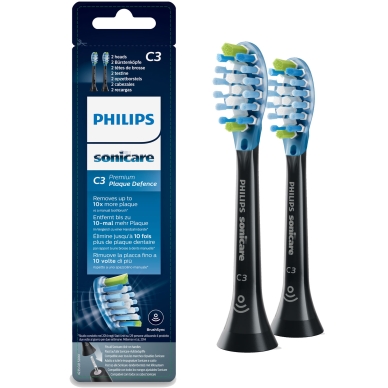 Philips Philips Refiller Sonicare C3 Premium Plaque musta, 2-pakkaus