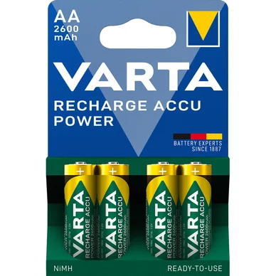 Varta Ladattava Accu Power AA 2600mAh 4 kpl
