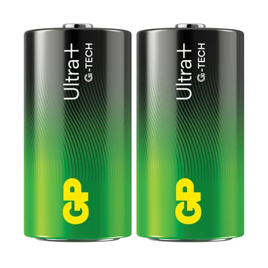 GP Ultra Plus Alkaline C-batteri 14AUP/LR14 2-pack