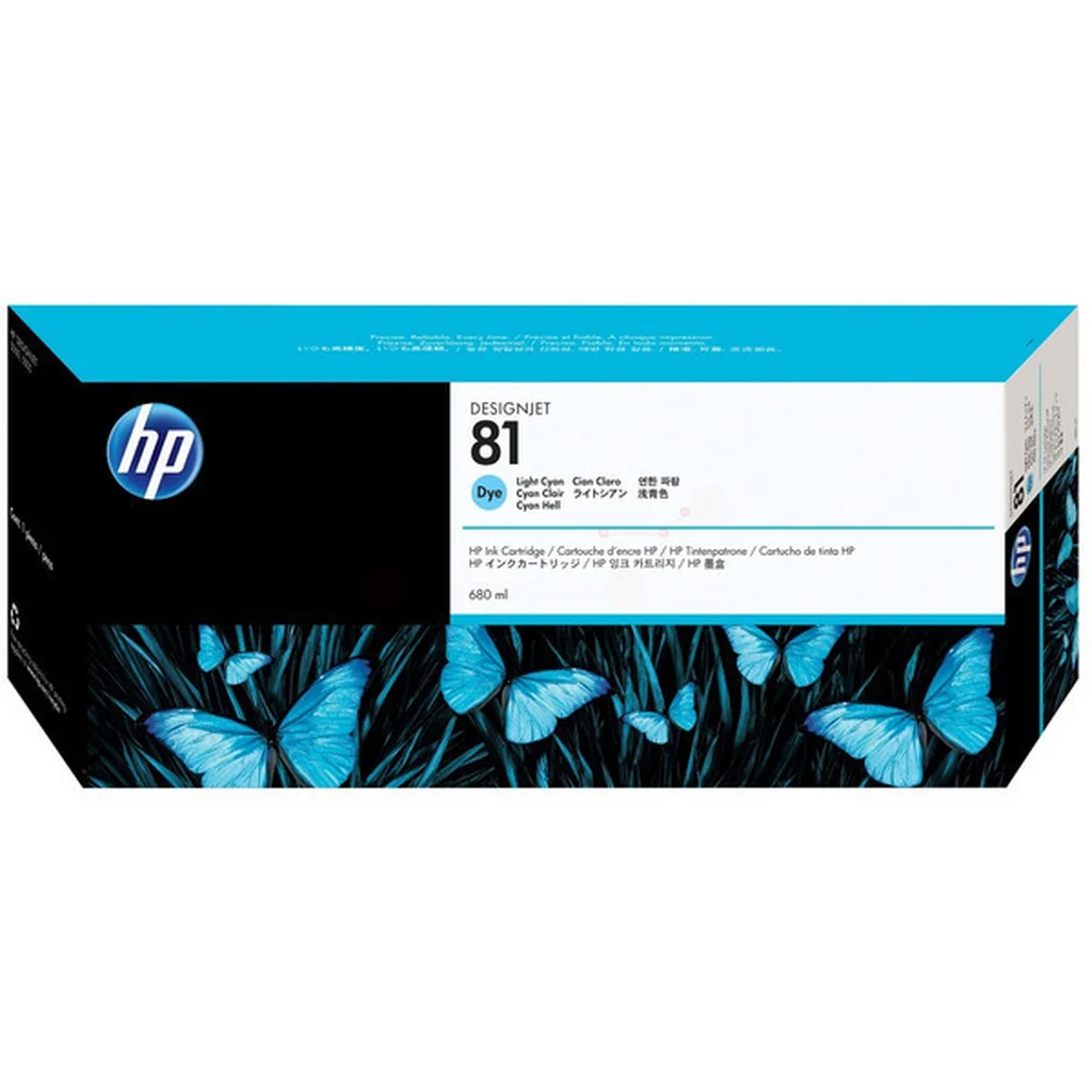 HP 81 Bläckpatron Ljus cyan