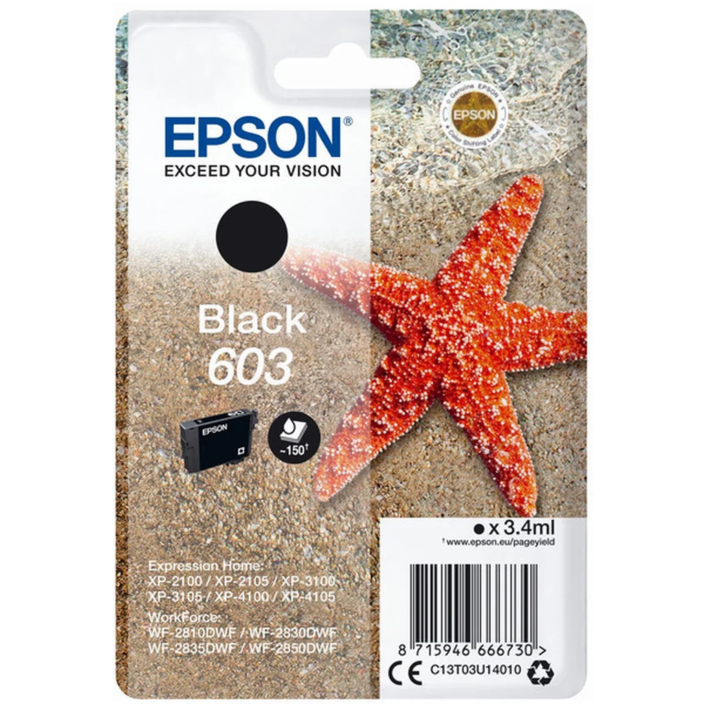 Epson 603 Bläckpatron Svart