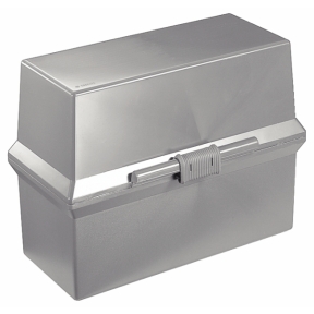 Boîte à fiches Esselte Cardo 250 A5, gris clair 