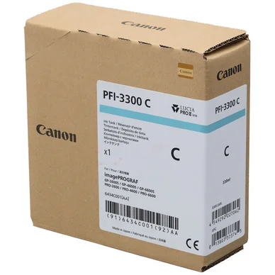 Canon Canon PFI-3300 Blækpatron Cyan PFI-3300C Modsvarer: N/A