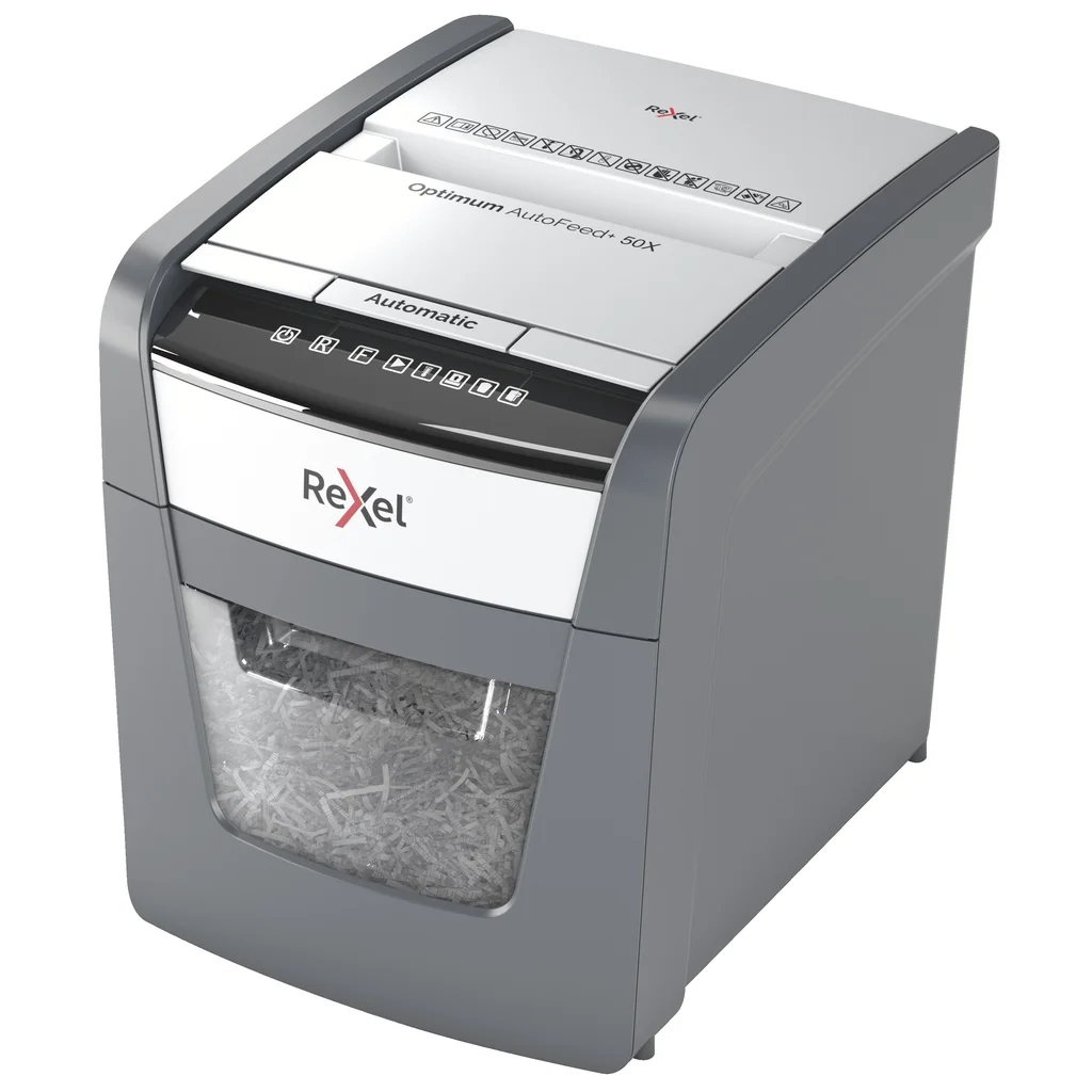 Dokumentförstörare Rexel Optimum AutoFeed+ 50x P4