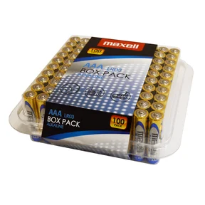 Maxell AAA LR03 100 pak Box pack