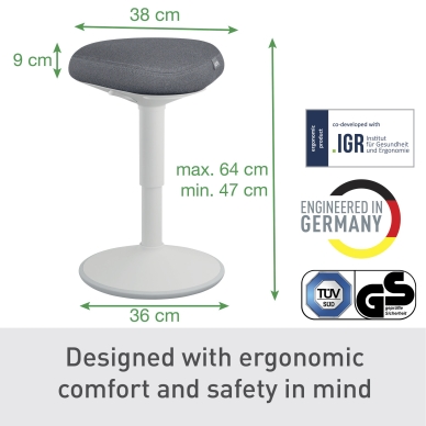 Leitz Ergo Active Sittpall ljusgrå