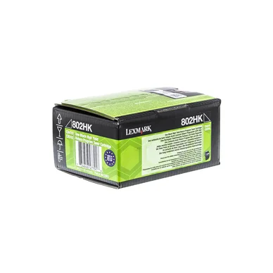 LEXMARK 802HK Tonerkassette sort