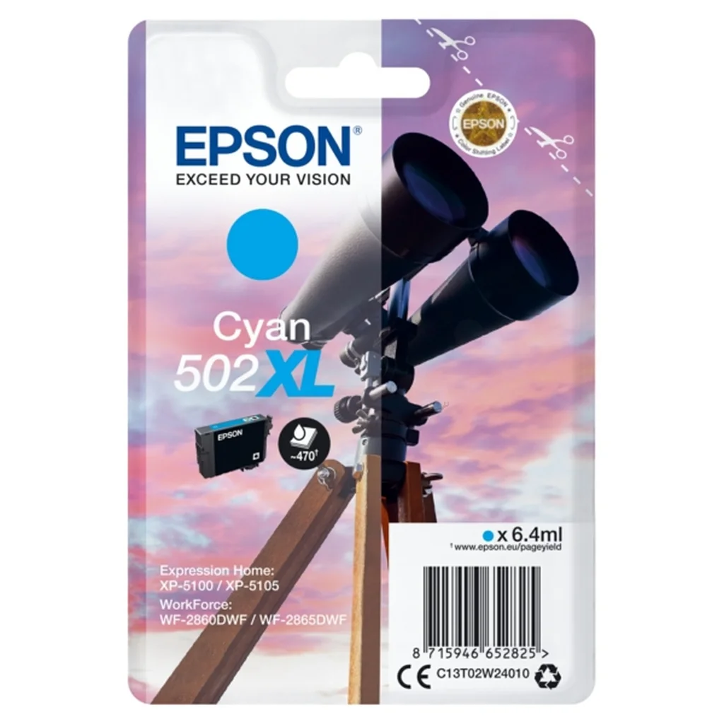 Epson 502XL Bläckpatron Cyan