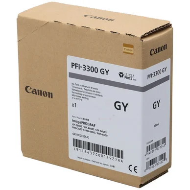 Canon Canon PFI-3300 Blækpatron Grå PFI-3300GY Modsvarer: N/A