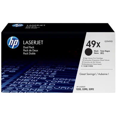 HP HP 49XD Tonerkassette sort Q5949XD Modsvarer: N/A billede