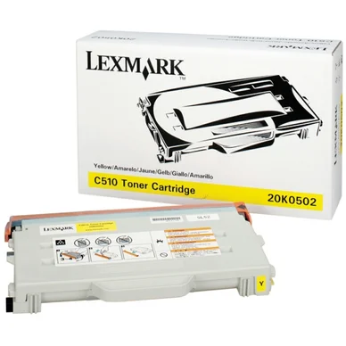 Lexmark Tonerkassette gul 3.000 sider 20K0502 Modsvarer: N/A billede