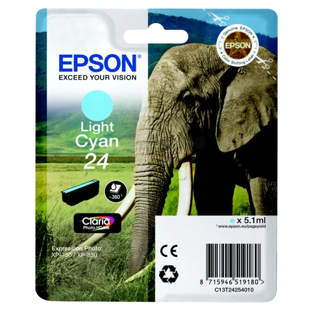 Epson 24 Bläckpatron Ljus cyan