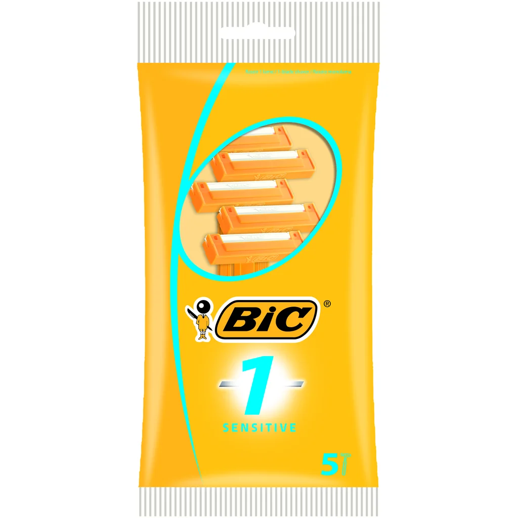 BIC 1 Sensitive Engångshyvlar, 5 st