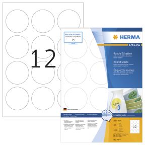 Étiquette HERMA Movables A4 Ø60mm (100)