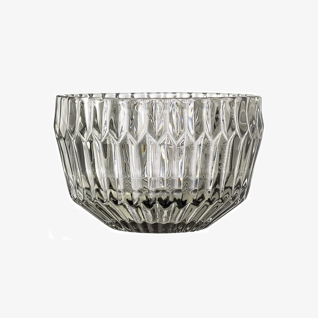 Skål Grå Glas