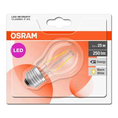 Osram LED Retrofit Klot E27 2,5W Osram LED Retrofit Klot E27 2,5W