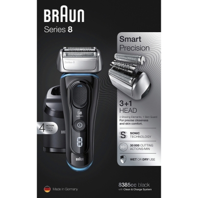 BRAUN alt Braun Series 8 8385cc Wet & Dry -parranajokone