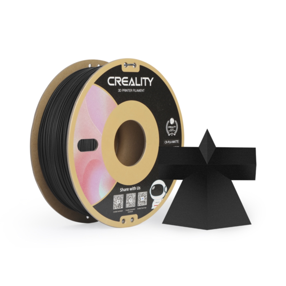 Creality Creality Creality CR-PLA Matte - 1.75mm - 1kg Matte Black PLA-filament,3D skrivarförbrukning