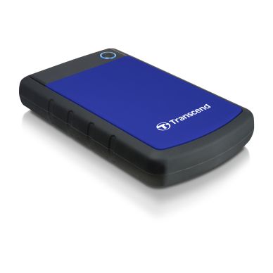 Transcend alt Transcend 2,5” ekstern harddisk, 1 TB USB 3.0, blå