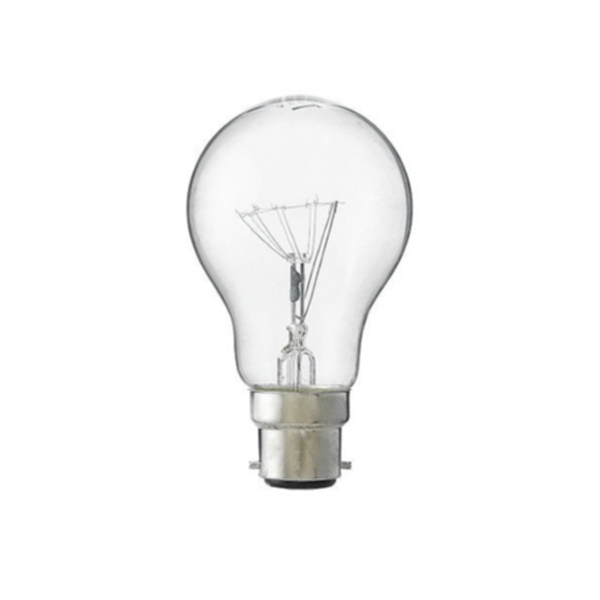 Skakstark lågvoltslampa B22d 75W 110-130V