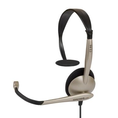 KOSS alt Headset CS95 Mono On-Ear Mic USB Champagne