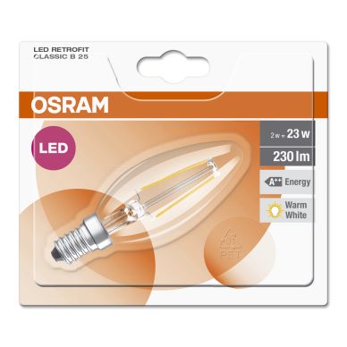 OSRAM alt Osram LED Retrofit Kynttilälamppu E14 2W