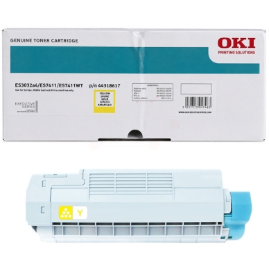 OKI OKI Tonerkassette Gul 44318617 Modsvarer: N/A
