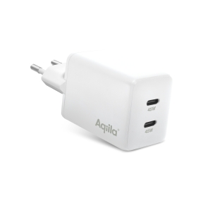 Aqiila Chargebird W45 väggladdare GaN 45W vit