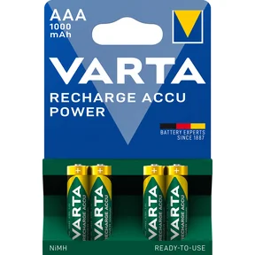 Varta Uppladdningsbar Accu Power AAA 1000mAh 4 Pack