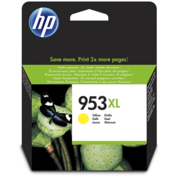 HP HP 953XL Blekkpatron gul F6U18AE Tilsvarer: N/A