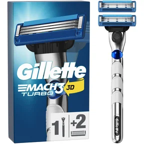 Gillette Mach3 Turbo Rakhyvel + 2 rakblad