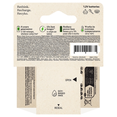 GP Recyko 950mAh AAA/HR3 4-pack
