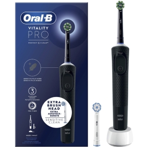 Oral-B Vitaliy Pro Eltandborste Black + Extra Refill