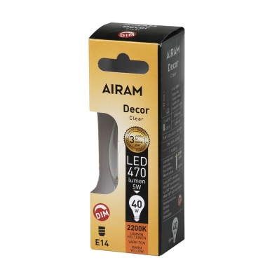 AIRAM alt Airam LED DECOR 5W/822 E14 DIM