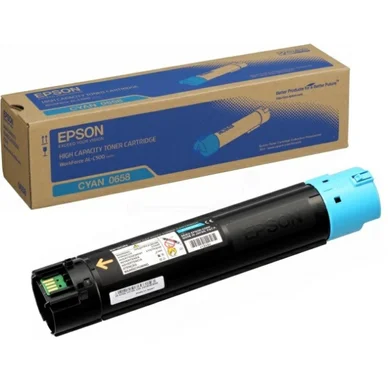 Epson Tonerkassette cyan, 13.700 sider S050658 Modsvarer: N/A billede