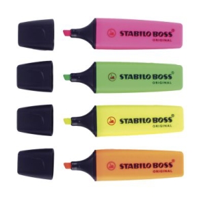 Textmarker STABILO Boss 4/Verp x 5.