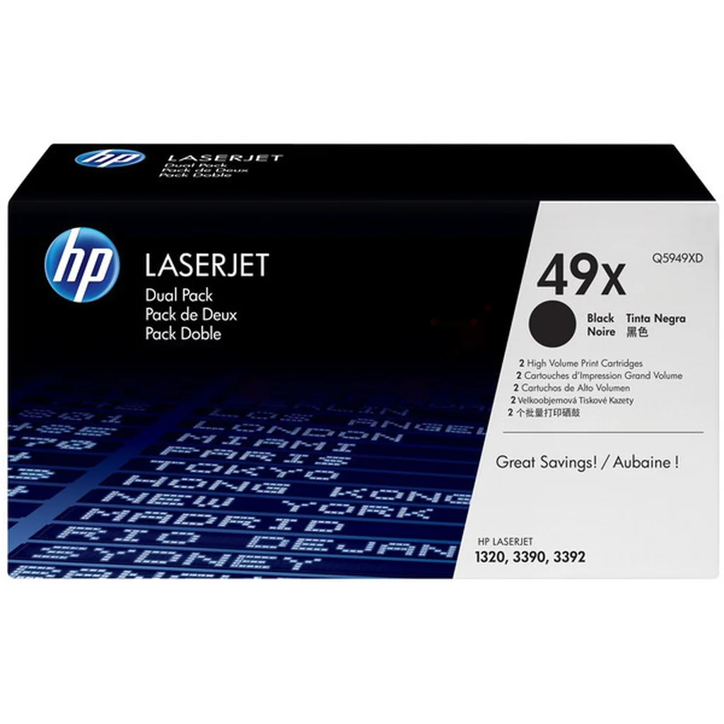 HP 49XD Tonerkassett Svart