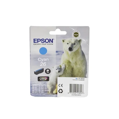 Epson Epson 26 Blækpatron Cyan T2612 Modsvarer: N/A billede