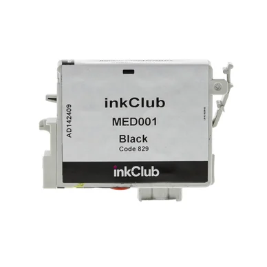 inkClub Blækpatron sort, erstatter Epson T0481 MED001 Modsvarer: T0481