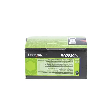 Lexmark Lexmark 802SK Tonerkassette sort 80C2SK0 Modsvarer: N/A billede