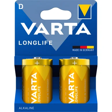 D Batterier 2-Pack – Lang levetid, ideel til enheder med lavt forbrug