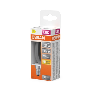 OSRAM LED Kruunu 25 Kirkas 1,8W 827 E14 4099854466779 Vastaa: N/A