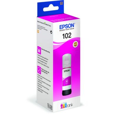 EPSON EPSON 102 Druckerpatrone Magenta passend für: 102 Series;EcoTank ET-2400;EcoTank ET-2700;EcoTank ET-2700 Series;EcoTank ET-2750;EcoTank ET-2750 Unlimited;EcoTank ET-2751;EcoTank ET-2756;EcoTank ET-2800;EcoTank ET-2850;EcoTank ET-2851;EcoTank ET-2856;EcoTank ET-3700;EcoTank ET-3700 Series;EcoTank ET-3750;EcoTank ET-3750 Unlimited;EcoTank ET-3800 Series;EcoTank ET-3850;EcoTank ET-4750;EcoTank ET-4750 Unlimited;EcoTank ET-4850;EcoTank ET-4856;EcoTank Pro ET-15000;WorkForce ST-2000;WorkForce ST-3000;WorkForce ST-4000;WorkForce ST-C 2100;WorkForce ST-C 4100