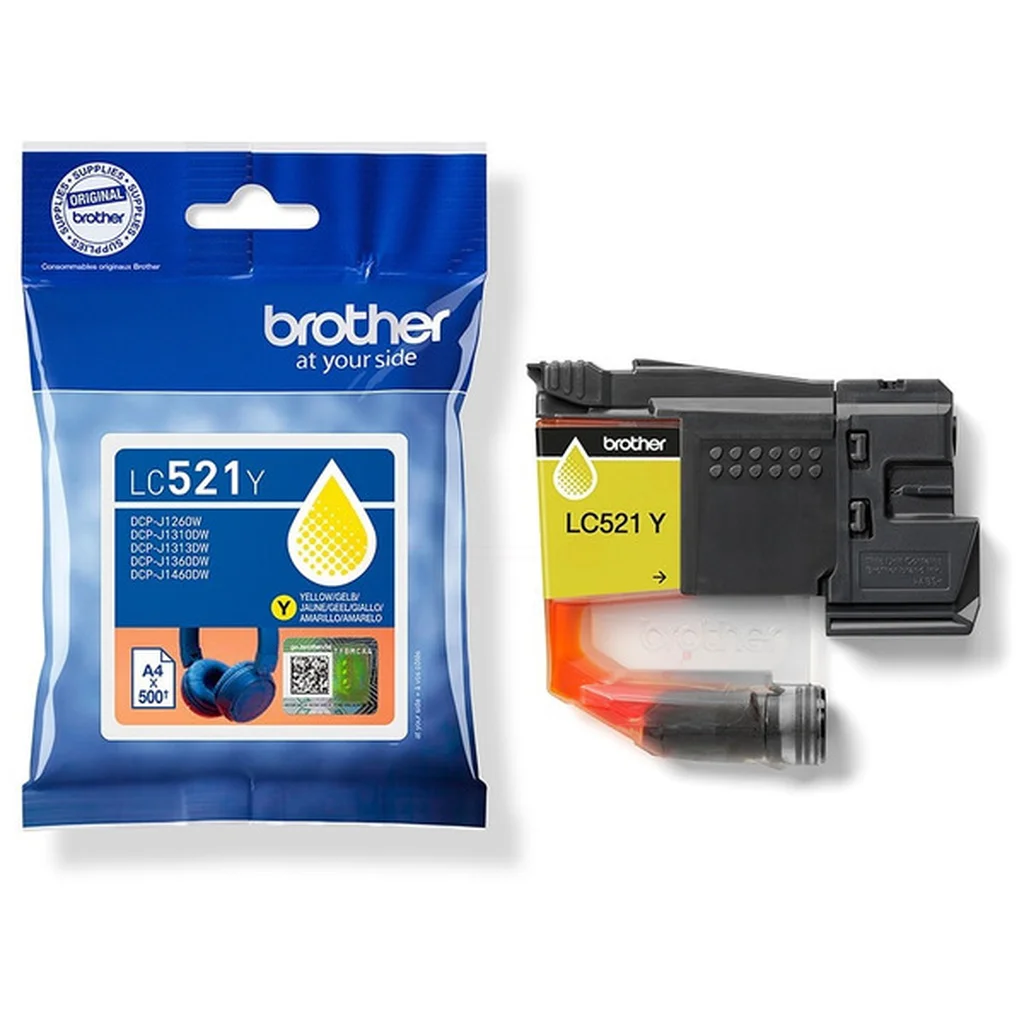Brother LC-521 Bläckpatron gul
