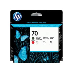 HP 70 Printhead matte black/red