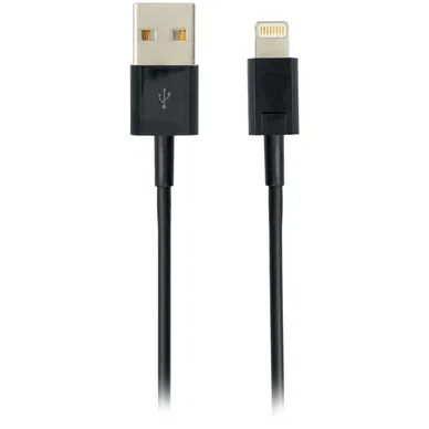 DELTACO synk/laddkabel, 1 m, MFI,USB Typ A ha - Lightning ha