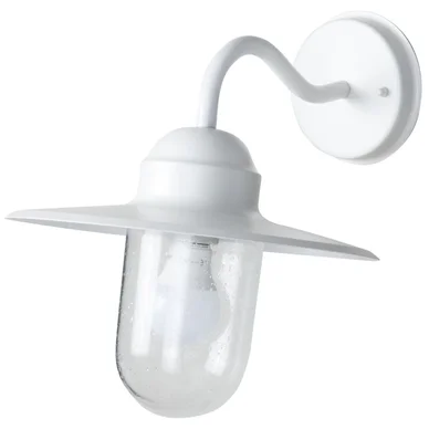 Arvika väggarmatur IP44 vit (ej bestyckad E27 max 60W)