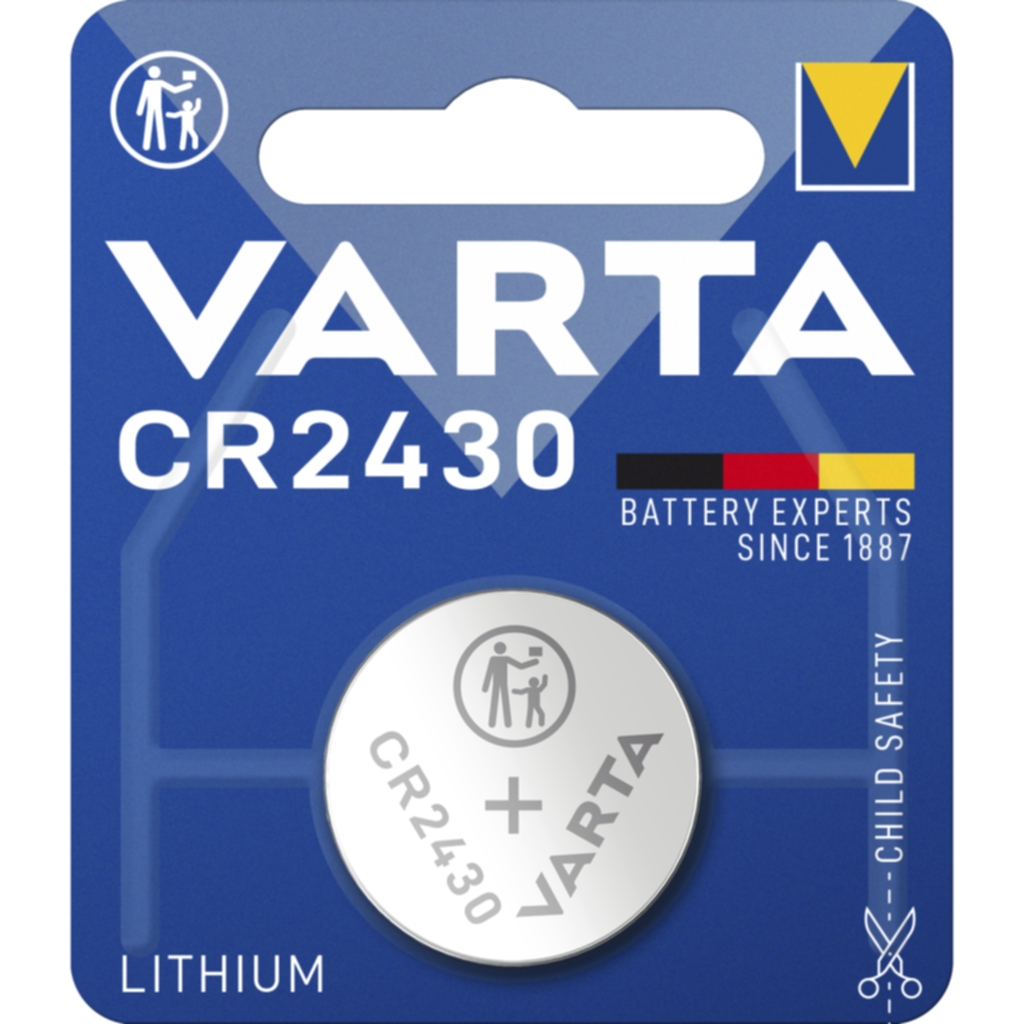 Varta Varta CR2430 Litium knappcelle batteri - 1 Pakke 6430101401 Tilsvarer: N/A