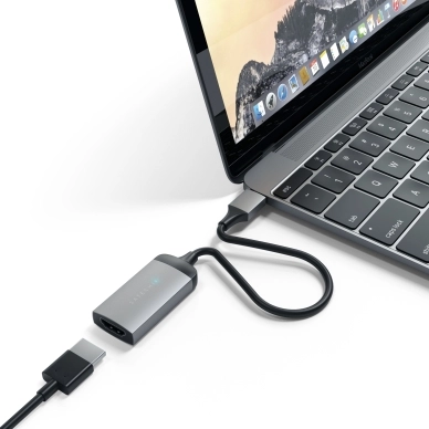 Satechi USB-C 4K 60 Hz HDMI-adapter, Space Gray