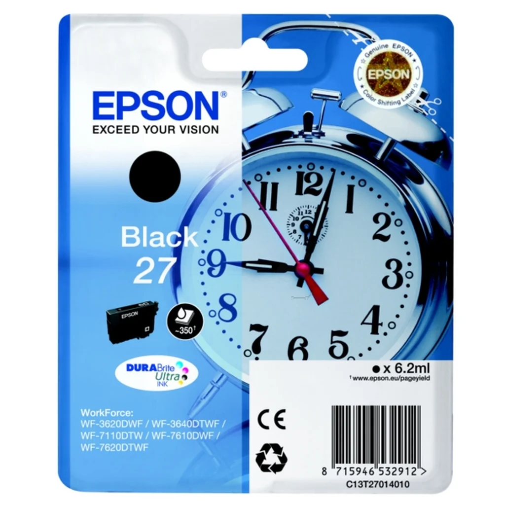 Epson 27 Bläckpatron Svart